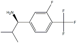 (1R)-1-[3-FLUORO-4-(TRIFLUOROMETHYL)PHENYL]-2-METHYLPROPYLAMINE Struktur