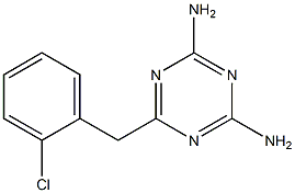 6-(2-CHLOROBENZYL)-1,3,5-TRIAZINE-2,4-DIAMINE Struktur