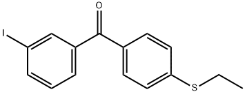 4-ETHYLTHIO-3'-IODOBENZOPHENONE Struktur