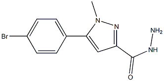 5-(4-BROMOPHENYL)-1-METHYL-1H-PYRAZOLE-3-CARBOHYDRAZIDE Struktur