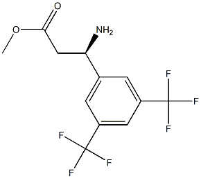 METHYL (3R)-3-AMINO-3-[3,5-BIS(TRIFLUOROMETHYL)PHENYL]PROPANOATE Struktur