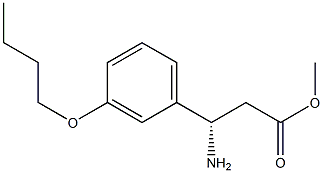 METHYL (3S)-3-AMINO-3-(3-BUTOXYPHENYL)PROPANOATE Struktur