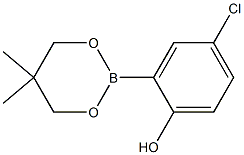 4-CHLORO-2-(5,5-DIMETHYL-1,3,2-DIOXABORINAN-2-YL)PHENOL Struktur