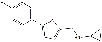 N-((5-(4-FLUOROPHENYL)-2-FURYL)METHYL)CYCLOPROPANAMINE Struktur