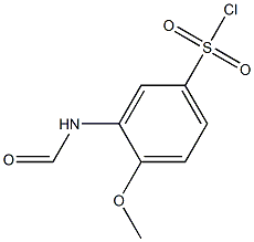 3-FORMYLAMINO-4-METHOXY-BENZENESULFONYL CHLORIDE Struktur