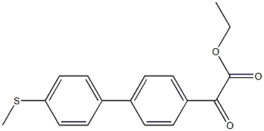 ETHYL 4-(4-METHYLTHIOPHENYL)BENZOYLFORMATE Struktur