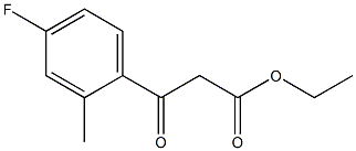 ETHYL (4-FLUORO-2-METHYLBENZOYL)ACETATE Struktur