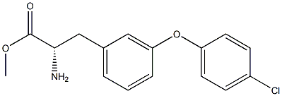 METHYL (2S)-2-AMINO-3-[3-(4-CHLOROPHENOXY)PHENYL]PROPANOATE Struktur