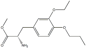 METHYL (2S)-2-AMINO-3-(3-ETHOXY-4-PROPOXYPHENYL)PROPANOATE Struktur