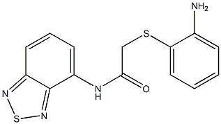 2-[(2-AMINOPHENYL)THIO]-N-2,1,3-BENZOTHIADIAZOL-4-YLACETAMIDE Struktur