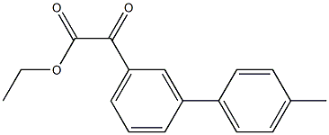 ETHYL 3-(4-METHYLPHENYL)BENZOYLFORMATE Struktur