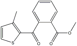 METHYL 2-(3-METHYL-2-THENOYL)BENZOATE Struktur