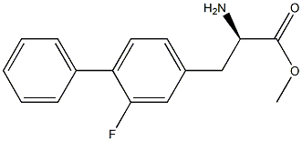 METHYL (2R)-2-AMINO-3-(3-FLUORO-4-PHENYLPHENYL)PROPANOATE Struktur