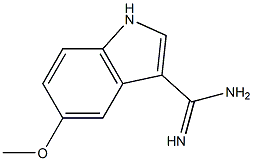 5-METHOXYINDOLE-3-CARBOXAMIDINE Struktur