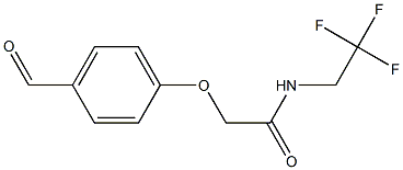 2-(4-FORMYLPHENOXY)-N-(2,2,2-TRIFLUOROETHYL)ACETAMIDE Struktur