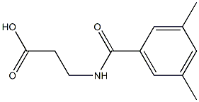 3-[(3,5-DIMETHYLBENZOYL)AMINO]PROPANOIC ACID Struktur