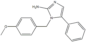 1-(4-METHOXYBENZYL)-5-PHENYL-1H-IMIDAZOL-2-AMINE Struktur