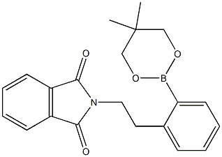 2-[2-[2-(5,5-DIMETHYL-1,3,2-DIOXABORINAN-2-YL)PHENYL]ETHYL]-1H-ISOINDOLE-1,3(2H)-DIONE Struktur