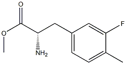 METHYL (2S)-2-AMINO-3-(3-FLUORO-4-METHYLPHENYL)PROPANOATE Struktur