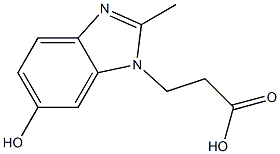 3-(6-HYDROXY-2-METHYL-BENZOIMIDAZOL-1-YL)-PROPIONIC ACID Struktur