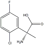 (2R)-2-AMINO-2-(2-CHLORO-5-FLUOROPHENYL)PROPANOIC ACID Struktur