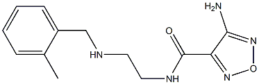 4-AMINO-N-(2-((2-METHYLBENZYL)AMINO)ETHYL)-1,2,5-OXADIAZOLE-3-CARBOXAMIDE Struktur