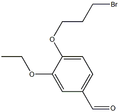 4-(3-BROMO-PROPOXY)-3-ETHOXY-BENZALDEHYDE Struktur