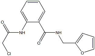 2-[(CHLOROACETYL)AMINO]-N-(2-FURYLMETHYL)BENZAMIDE Struktur