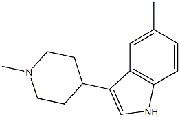 5-METHYL-3-(1-METHYL-4-PIPERIDINYL)INDOLE Struktur