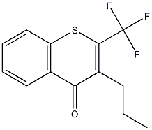 3-PROPYL-2-TRIFLUOROMETHYL-4H-THIOCHROMENE-4-ONE Struktur