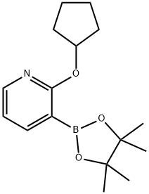 2-(CYCLOPENTYLOXY)-3-(4,4,5,5-TETRAMETHYL-1,3,2-DIOXABOROLAN-2-YL)PYRIDINE price.