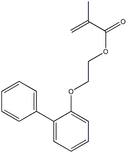 P-BIPHENYLOXY ETHYL METHACRYLATE Struktur