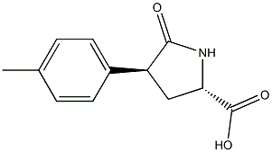 5-OXO-(+/-)-TRANS-4-(4-METHYLPHENYL)-PYRROLIDINE-2-CARBOXYLIC ACID Struktur