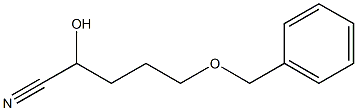 5-BENZYLOXY-2-HYDROXYVALERONITRILE Struktur