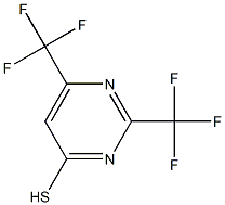 2,6-BIS(TRIFLUOROMETHYL)PYRIMIDINE-4-THIOL Struktur