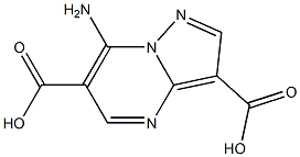 7-AMINOPYRAZOLO[1,5-A]PYRIMIDINE-3,6-DICARBOXYLIC ACID Struktur