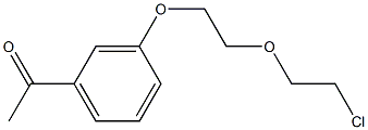 1-(3-[2-(2-CHLORO-ETHOXY)-ETHOXY]-PHENYL)-ETHANONE Struktur