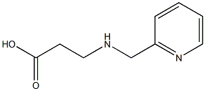 3-[(PYRIDIN-2-YLMETHYL)AMINO]PROPANOIC ACID Struktur