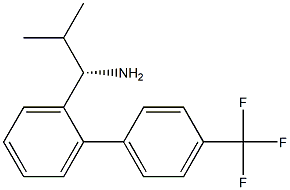 (1S)-2-METHYL-1-(2-[4-(TRIFLUOROMETHYL)PHENYL]PHENYL)PROPYLAMINE Struktur