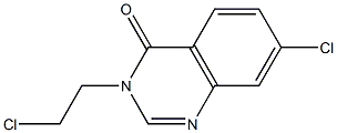 7-CHLORO-3-(2-CHLORO-ETHYL)-3H-QUINAZOLIN-4-ONE Struktur