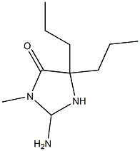 2-AMINO-3-METHYL-5,5-DIPROPYL-IMIDAZOLIDIN-4-ONE Struktur