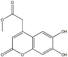 METHYL-6,7-DIHYDROXYCOUMARIN-4-ACETATE Struktur