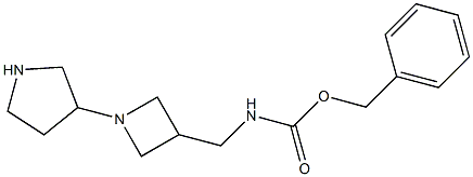 (1-PYRROLIDIN-3-YL-AZETIDIN-3-YLMETHYL)-CARBAMIC ACID BENZYL ESTER Struktur