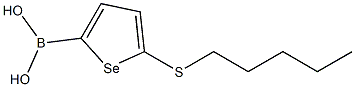 5-PENTYLTHIOSELENOPHENE-2-BORONIC ACID Struktur