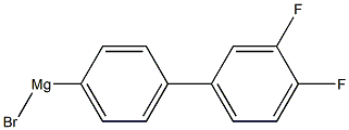 4-(3,4-DIFLUOROPHENYL)PHENYLMAGNESIUM BROMIDE Struktur