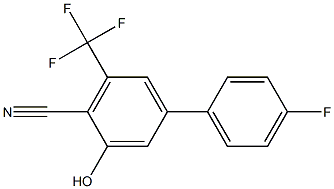 4'-FLUORO-3-HYDROXY-5-(TRIFLUOROMETHYL)-1,1-BIPHENYL-4-CARBONITRILE Struktur