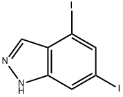 4,6-DIIODO-1H-INDAZOLE Struktur