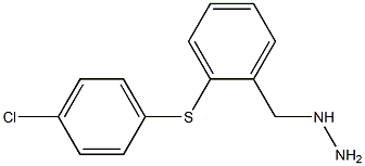 [2-(4-CHLORO-PHENYLSULFANYL)-BENZYL]-HYDRAZINE Struktur