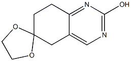 7,8-DIHYDRO-2-HYDROXY-6(5H)-QUINAZOLINONE ETHYLENE KETAL Struktur