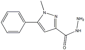 1-METHYL-5-PHENYL-1H-PYRAZOLE-3-CARBOHYDRAZIDE Struktur